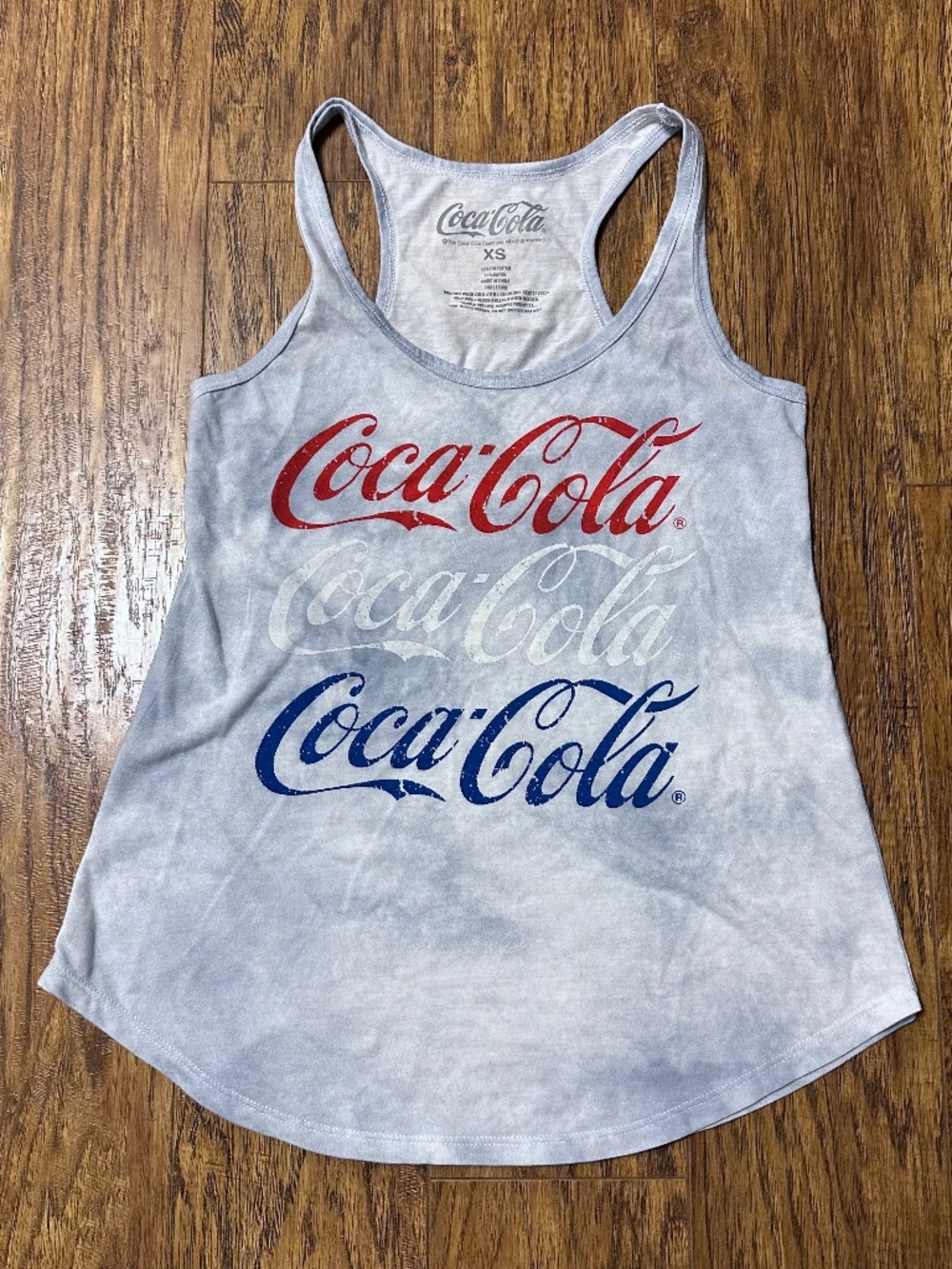 Coca-Cola Women's Racerback Tank Top Red/White/Blue Size XS